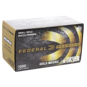 Federal Gold Medal Small Rifle Match Primers GM205M 1000 Count