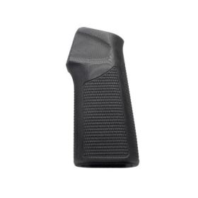 AR-15/M-16 15 Degree Vertical - Piranha - G10 Solid BLACK - No Finger Grooves