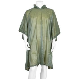 ADULT VINYL PONCHO - OLIVE DRAB