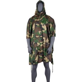 RIPSTOP PONCHO - WOODLAND CAMO