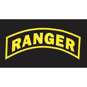 3' X 5' RANGER FLAG - BLACK/YELLOW