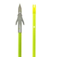 Iron 3-blade Fish Point Chartreuse arrow