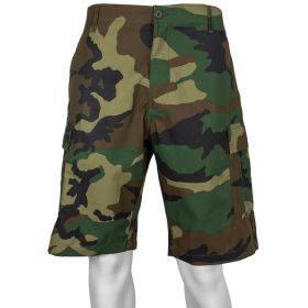 MEN'S RIPSTOP BDU SHORT, WOODLAND CAMO - XXXL