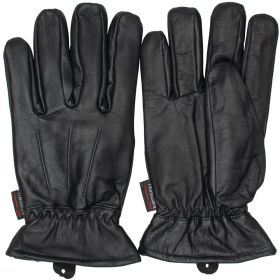 INSULATED ALL LEATHER POLICE GLOVE - BLACK XXL