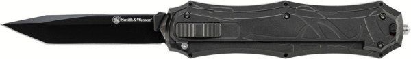 Smith & Wesson OTF Assist- Finger Actuator- Black Tanto Blade