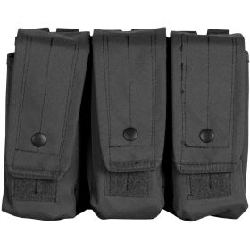 AR-15 / AK-47 TRIPLE MAG POUCH - BLACK