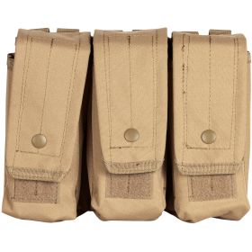 AR-15 / AK-47 TRIPLE MAG POUCH - COYOTE