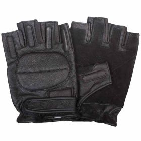 HALF FINGER RAPPELLING  GLOVE - BLACK S