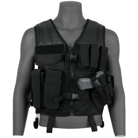 ASSAULT CROSS DRAW VEST - BLACK