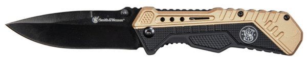 S&W - SWSA11 Blk/FDE Rub Alum S.A. Blk 3.5 inch