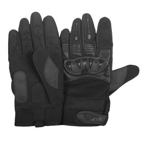 CLAWED HARD KNUCKLE SHOOTER'S GLOVES - BLACK L