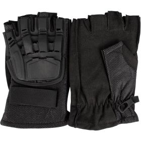 HALF FINGER TACTICAL ENGAGEMENT GLOVE - BLACK L