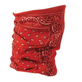 MOTLEY TUBE POLYESTER - RED PAISLEY