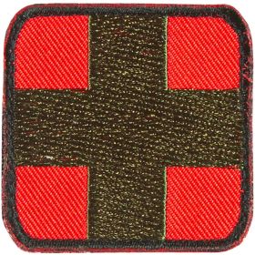 SQUARE MEDICAL PATCH - OLIVE DRAB - 6 PACK