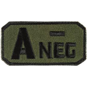 A NEG (-) PATCH - OLIVE DRAB / BLACK - 6 PACK