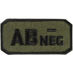 AB NEG (-) PATCH - OLIVE DRAB / BLACK - 6 PACK