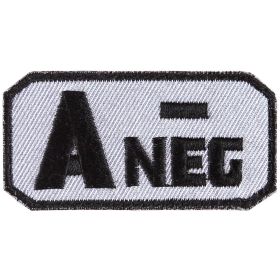 AB POS (+) PATCH - GREY / BLACK - 6 PACK