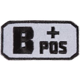 AB NEG (-) PATCH - GREY / BLACK - 6 PACK