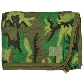 G I PONCHO LINER - WOODLAND CAMO