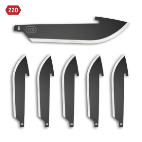 2.2 DROP-POINT BLADE PACK (Black, 6 Blades)