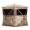 3 Man, 5 Hub Design, Silent Slide Windows and Zipper Door- Realtree Edge