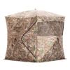 3 Man, 5 Hub Design, Silent Slide Windows and Zipper Door- Realtree Edge