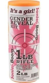 Sonic Boom Exploding Rifle Target Gender Reveal Kit - GIRL