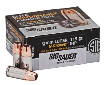 Elite Performance 9mm Luger JHP