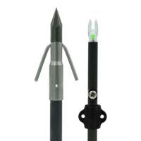 Lighted Carbon Arrow Carp Point Green Nockturnal w/ Slide