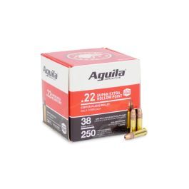 Aguila 22 LR Ammunition Super Extra 1B221103 38 Grain Hollow Point 250 Rounds