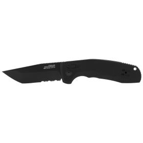 SOG-TAC AU – BLACK / TANTO / PARTIALLY SERRATED