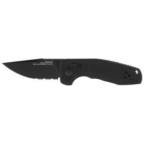 SOG-TAC AU COMPACT – BLACK / PARTIALLY SERRATED