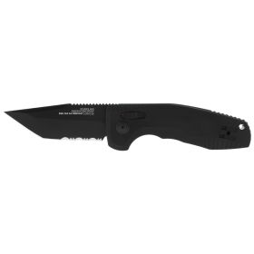 SOG-TAC AU COMPACT – BLACK / TANTO / PARTIALLY SERRATED