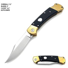 Folding Hunter Auto Black G10 Handle