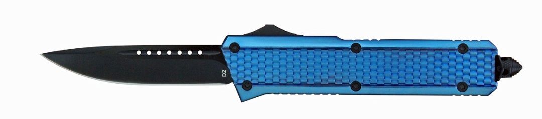 DELTA FORCE ELITE MODEL-B OTF AUTOMATIC KNIFE BLUE (3.75" BLACK)