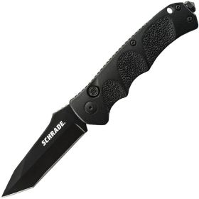 AUTOMATIC-Schrade - Auto Black Tanto Plain 3.3" Blade - ASC60BT