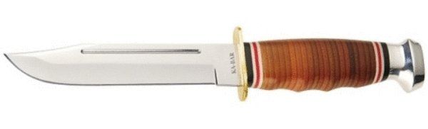 KA-BAR 1235 - Leather Handled Marine Hunter