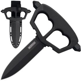 CHAOS PUSH KNIFE W/ 2 BOLTS SK5 BLK FINE POWDER COAT