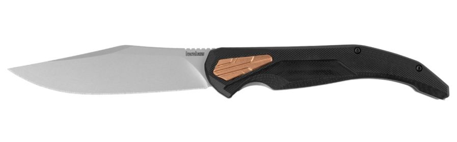 Kershaw 2076 Strata KVT Flipper Knife 4.5" D2 Bead Blasted Clip Point