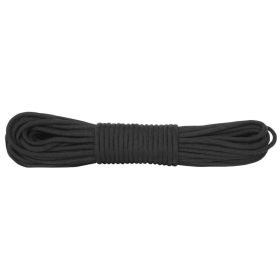 NYLON BRAIDED CORD - 100' HANK - BLACK