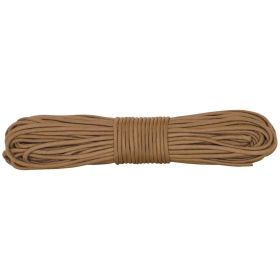 NYLON BRAIDED CORD - 100' HANK - COYOTE (TAN)