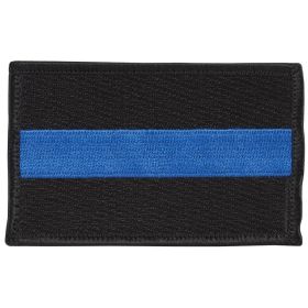 POLICE/THIN BLUE LINE FLAG PATCH - 6 PACK