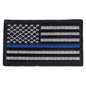 POLICE MEMORIAL FLAG PATCH - 6 PACK