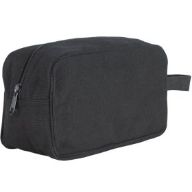 CANVAS TOILETRY KIT -  BLACK