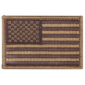 USA FLAG PATCH - FOLIAGE GREEN - LEFT FACE - 6 PACK