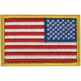 USA FLAG PATCH - COYOTE - RIGHT FACE - 6 PACK