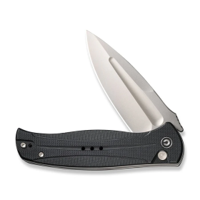 Incindie Flipper & Button Lock Knife (Color: Black/Silver)