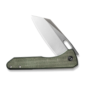 Nugz Flipper (Color: Canvas Micarta, Green)