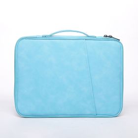 Keyboard Storage Summer Men's And Women's Earthquake Resistant Laptop Bag (Option: Sky Blue Sheepskin-15inch)